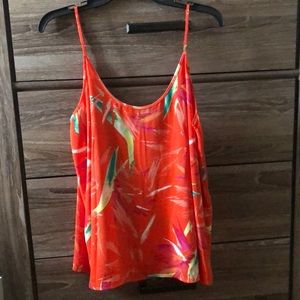Bright and colorful spaghetti strap tank top